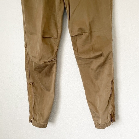 MOTHER Misfit Crop Moss Zipper Pants 27 - Picture 4 of 12